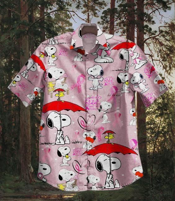 Beach Shirt Felacia [Hawaii Shirt] Hot Snoopy Cancer Dh Vintage Hawaiian Shirt-Zx11278